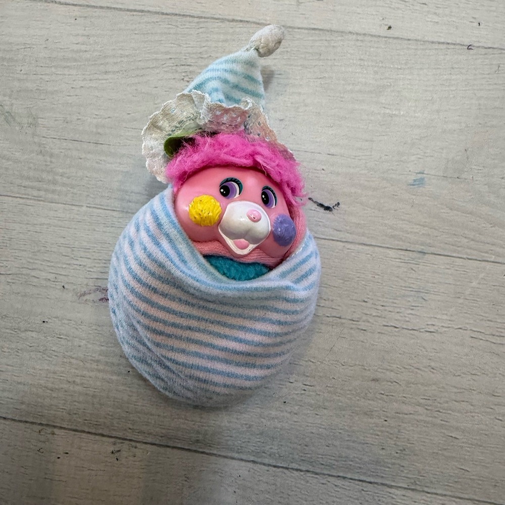 Mattel Pink Mini Pocket Popples Plush Stuffed Animals Vintage‎ 1986 3.5"